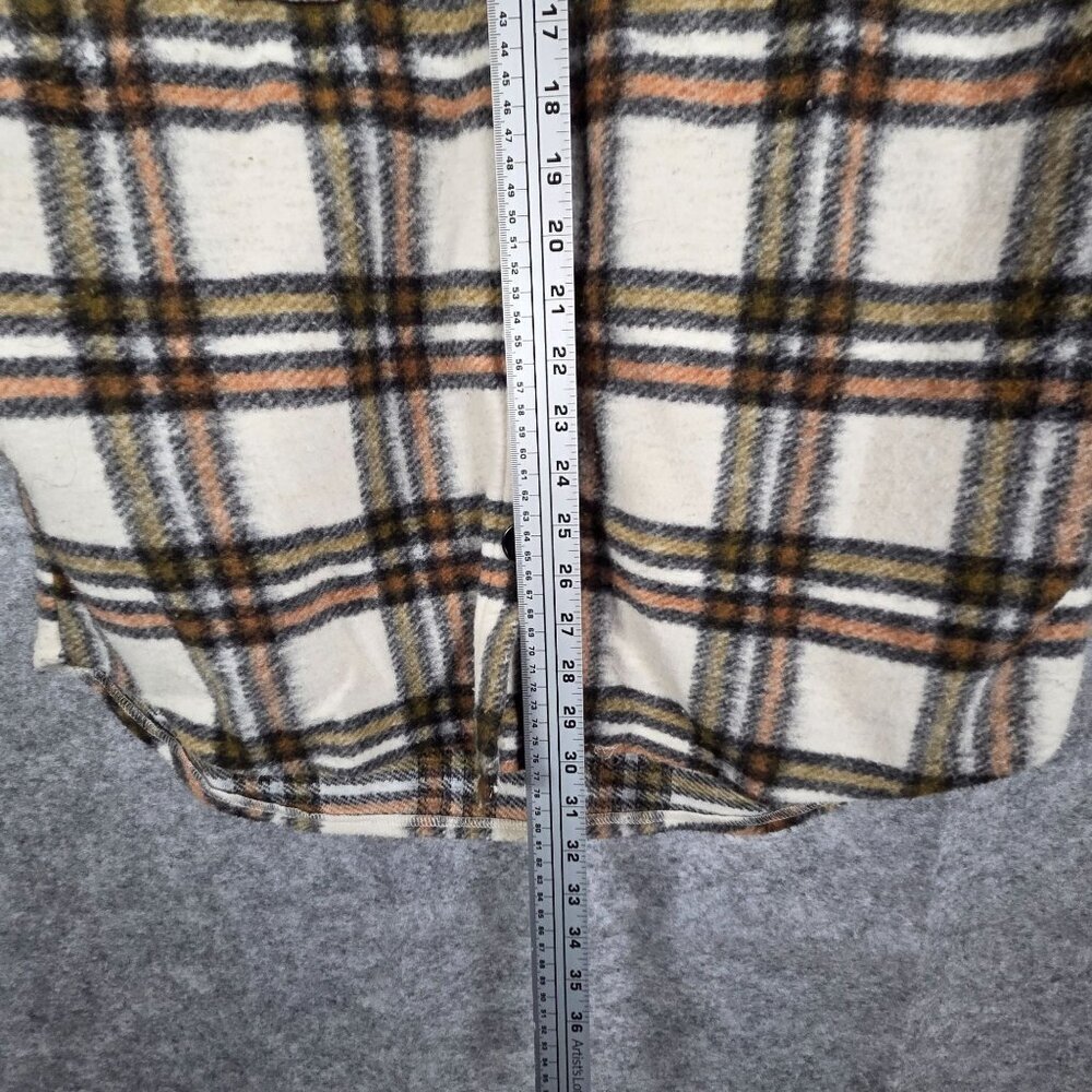 Staccato Women's Button Down Flannel Shirt-Jacket Plaid Size M - Picture 4 of 8
